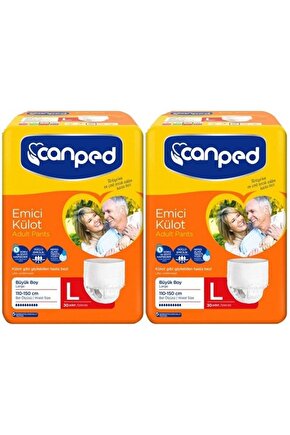 Canped Emici Külot Hasta Bezi Büyük Boy Large 120 Adet Eko Paket