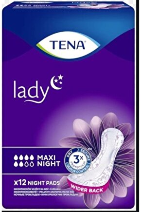 4 Paket Lady Maxi Night Kadınlar İçin Gece Mesane Pedi