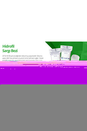 Medikalcim  OctaCare Hidrofil Sargı Bezi 20 cm x 100 m	1 Adet