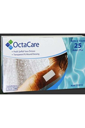 Su Geçirmez Şeffaf Pu Film Yara Örtüsü (Sezeryan Bandı) Octamed 5 ADET 9CMX15CM