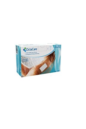 Şeffaf Pedli Su Geçirmez Yara Örtüsü 5 CM x 7.5 CM 25 Adet Steril Tekli Paket