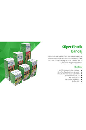 OctaCare Süper Elastik Bandaj 10 cm x 4,5 m 1 Adet