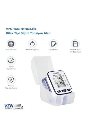 Vzn Bilek Tipi Türkçe Konuşan Otomatik Dijital Tansiyon AletiVZN medical equipment
