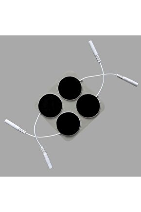 Yuvarlak Soketli Elektrot 3.2x3.2 cm Ems Tens Cihazı Pin Girişli  2 Paket  8 Adet