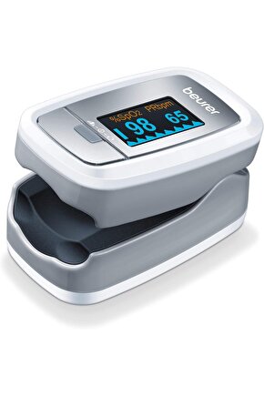 beurer PO30 Pulse oksimetre (GriBeyaz, der kalp atış hızı belirlemek ve Arter Oksijenasyonu)