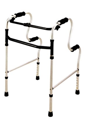 2 Kademeli Katlanabilir Walker - KY962L Alüminyum Yürüteç Destek