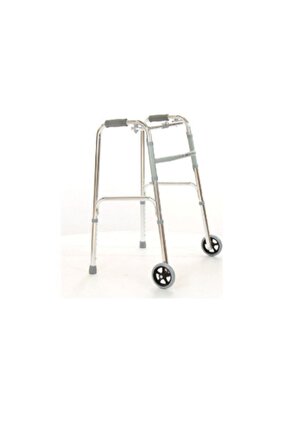ithal Tekerlekli Alüminyum Hareketli Walker Yürüteç (WALKER) Boy Ayarlı Yürüteç