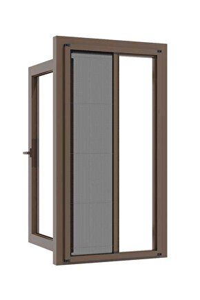 Plise Pileli Akordion Katlanır Sineklik 90 X 210 Vizon