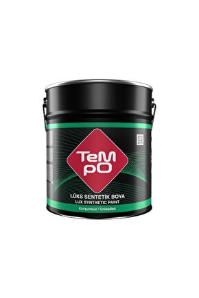 Tempo Lüx Sentetik Yağlı Boya 0,75kg[beyaz, Siyah,bayrak Kırmızı,boncuk Mavi, Koyu Yeşil, Açık Krem]