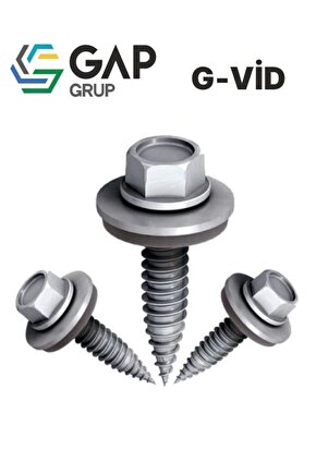 G-vid Sivri Uçlu Ejot Tip Çatı Vidası 5,5x27 100 Adet