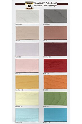 Woodmaxx® Color Prof Su Bazlı Dış Cephe Ahşap Boyası 2,5 Lt