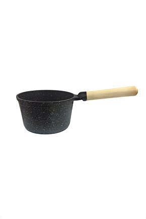 14 Cm Ahşap Saplı Döküm Granit Sosluk 1 Litre