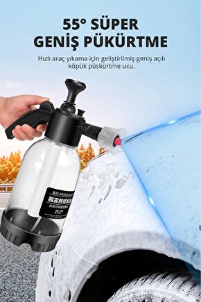 Basınçlı Çok Fonksiyonlu El Pompası, Köpük Püskürtme, Sıvı Püskürtme 2 Lt
