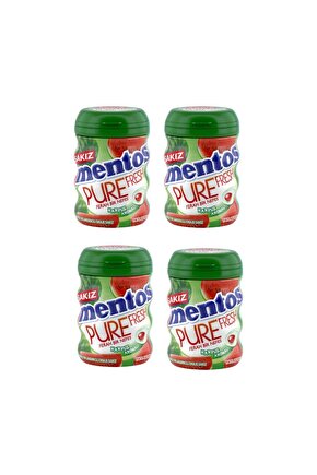 Pure Fresh Karpuz Aromalı Şekersiz Draje Sakız 60 g x 4 Adet