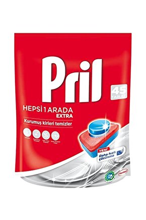 All In 1 Extra 45 Tabs Deterjan 1 Paket 1 X 848 gr
