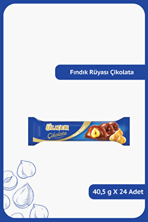 FINDIK RÜYASI Çikolata - 40.5 gram - 24 Adet