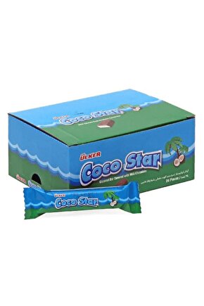 Cocostar Hindistan Cevizli Çikolata Bar 24 Adet 25 gr