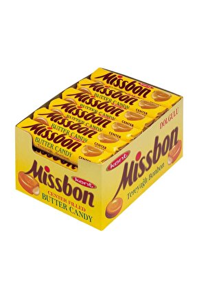 Missbon Tereyağlı Şeker 43 Gr Paket ( 24 Adet)