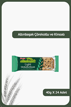 ALTINBAŞAK Çörekotlu & Kinoalı Kraker - 40 gram - 24 Adet