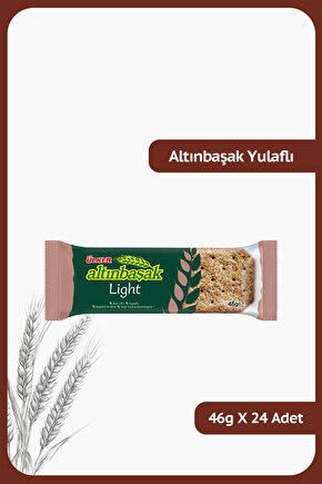 ALTINBAŞAK Light Yulaflı, Bol Lifli, Kepekli Kraker - 46 gram - 24 Adet