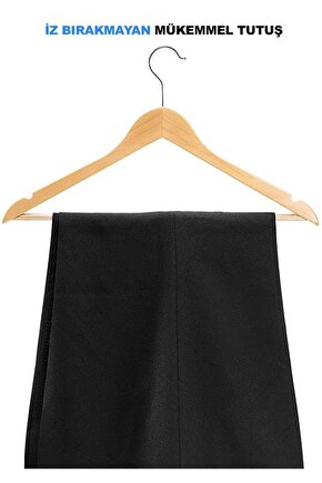 3 Adet Ahşap Askı | Pantolon Elbise Ve Kıyafet Askısı