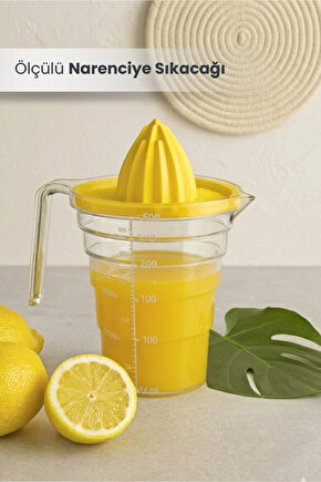 Masterchef Ölçülü Narenciye Sıkacağı 500 Ml. Portakal Sıkacağı ve Limon Sıkacağı