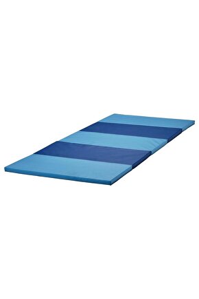 Çocuk Oyun-Jimnastik Minderi MeridyenDukkan 78x185 cm Katlanır Aktivite Minderi Mavi Renk