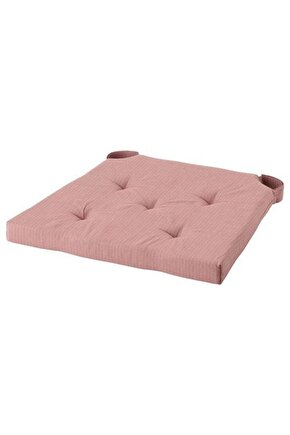 Sandalye Minderi Pembe Renk MeridyenDukkan 3542x40x4 cm Cırt Cırtlı Bantlı