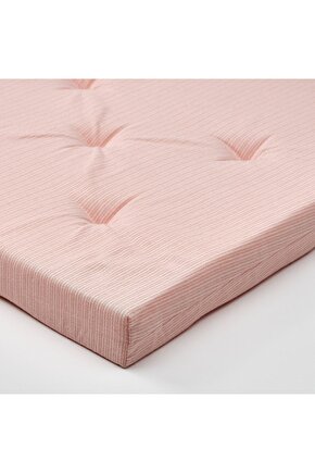 Justına Pembe Sandalye Minderi Cırt Cırt Bantlı 3542x40x4 Cm Minder