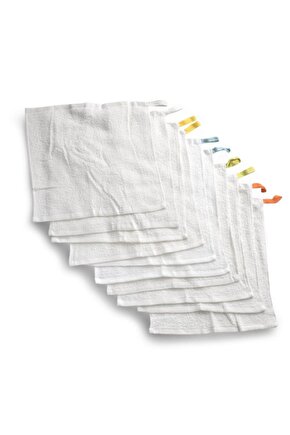 KRAMA 10 ADET 30X30 CM HAVLU SETİ BEBEK EL HAVLUSU PEÇETE