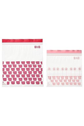 Istad Buzdolabı Poşeti Kırmızı-Pembe 50 Adet 80525674