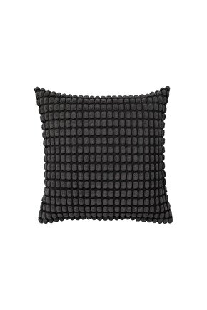 kırlent kılıfı antrasit, 50x50 cm, antrasit renk kırlent kılıfı iskandinav, 1 adet kılıf