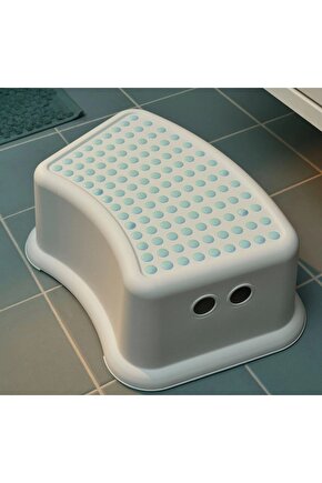 Kaymaz Taban Çocuk Basamağı 37x13 Cm Plastik Banyo Taburesi Beyaz Basamak 005489