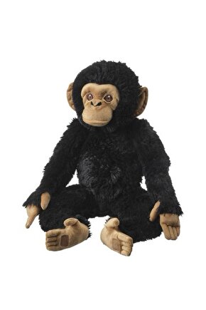 Yumuşak Oyuncak, Siyah, 32 cm, Şempanze Peluş maymun