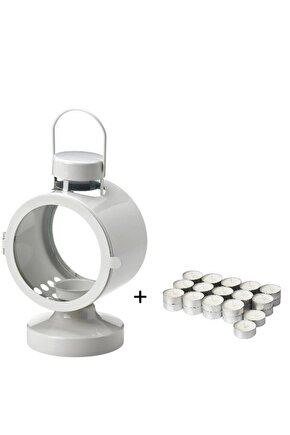 FLODSVALA Fener DURU-SHOP 21 cm - 30 lu tealight mum 2 si Bir arada