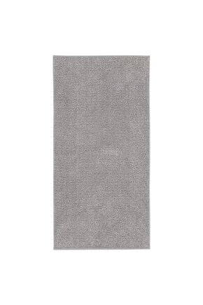 Toftbo 120 X 60 Cm Mikrofiber Banyo Paspası Gri - Beyaz Ultra Yumuşak