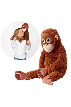 Yumuşak Oyuncak Maymun Orangutan Peluş Oyuncak 66 Cm
