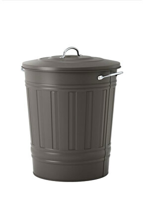 Knodd Çöp Kutusu 40L kapaklı gri