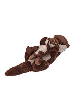 Skogsduva Yumuşak Oyuncak 45 Cm 2li Set Yavrulu Su Samuru
