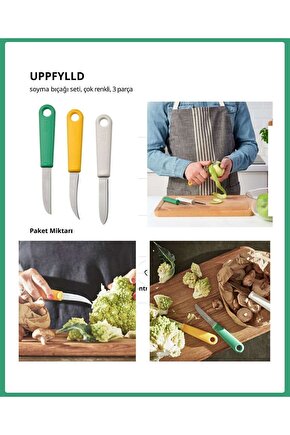 Uppfylld Soyma Bıçağı 3lü Set