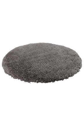 Peluş-Kaydırmaz Taban Sandalye Minderi MeridyenDukkan Gri Renk 32 cm Tabure-Bank-Sandalye Minderi