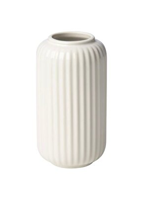 Stılren seramik vazo, beyaz, 12cm