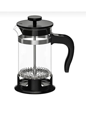 French Press Siyah 1 Lt Yükseklik: 22 cm Çap: 10 cm