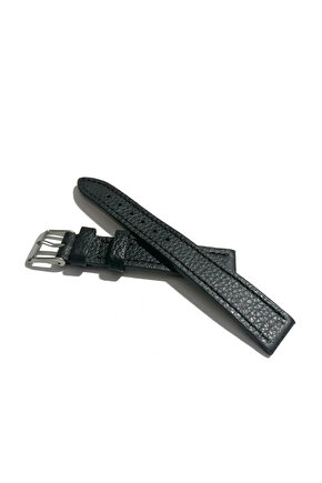 Klasik Hakiki Deri Saat Kordonu siyah mat 16 mm (473 )