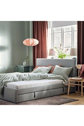 HEMNES DİVANA UYUMLU AFJALL beyaz 80x200 cm tek kişilik yatak