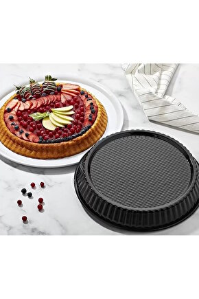 EMAYE YANMAZ YAPIŞMAZ TURTA  TART KEK KALIBI TEPSİSİ KABARMALI ŞEKİLLİ A KALİTE 1. SINIF