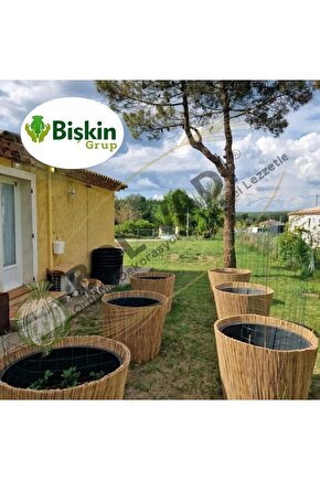 Doğal Kamış Hasır Çit 1 Metre x 1 Metre Balkon Çiti, Hasır Bambu Çit, Bahçe Çiti ve Gölgelik