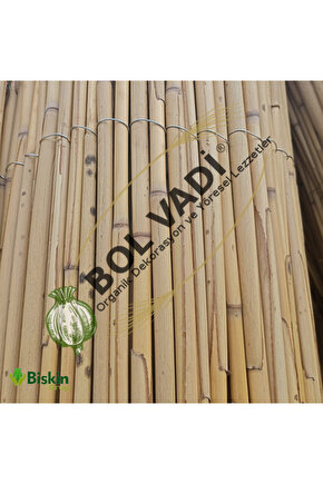 Afyonkarahisardan Kamış Çit Bambu Çit Hasır Doğal 1,00 X 5,00 Metre (TELLİ)