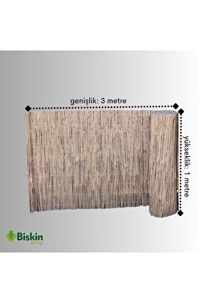 1m X 3m Afyonkaraisardan Misina Ipli Doğal Bambu Kamış Çit,bahçe Çiti,balon Çiti,hasır Çit, Gölgelik