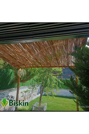 2m X 4m Reed Fence Misina Ipli Doğal Bambu Kamış Çit , Bahçe Çiti , Balon Çiti ,hasır Çit ,gölgelik